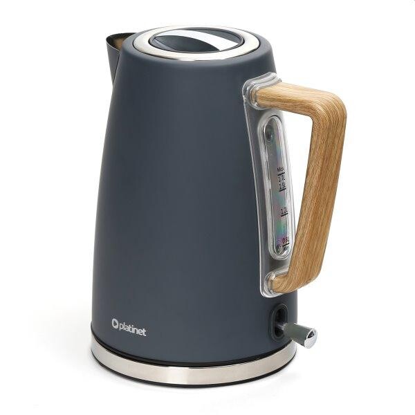 PLATINET rýchlovarná kanvica, 2400W, PRIME sivá