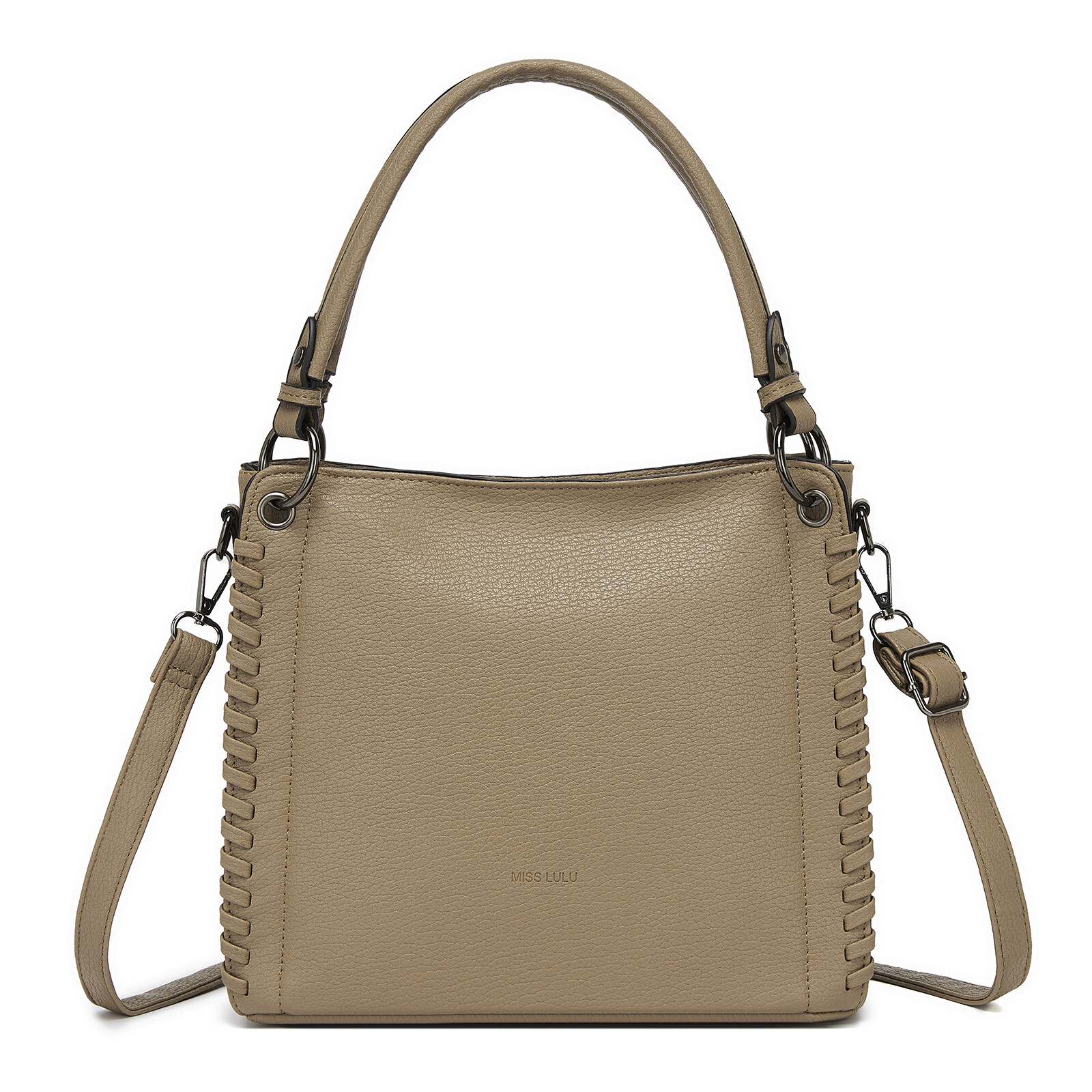 Dámska kabelka s crossbody popruhom Miss Lulu - khaki