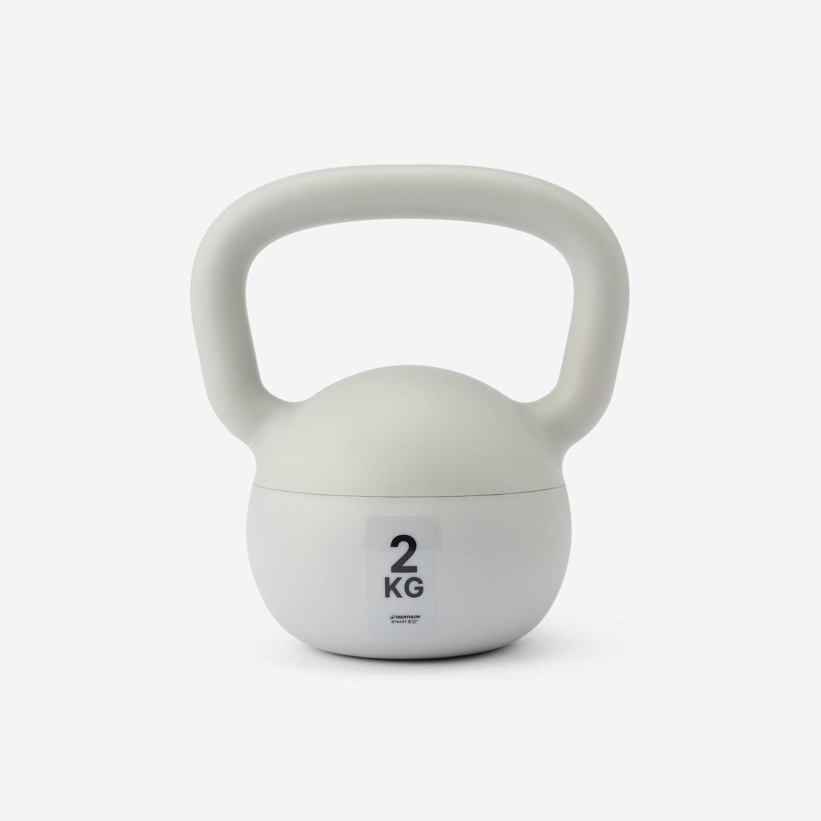 Domáci kettlebell 2 kg sivý