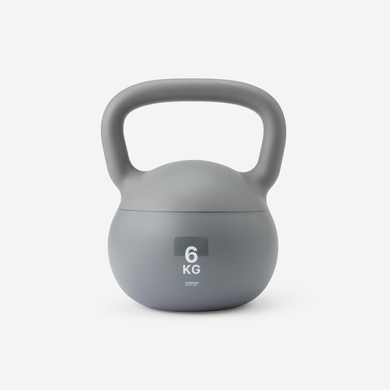 Domáci kettlebell 6 kg sivý