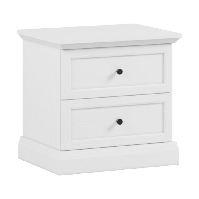 KONDELA Locca NS nočný stolík biela