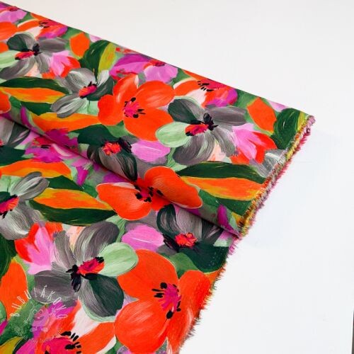 Viskóza ECOVERO Flowers multi digital print