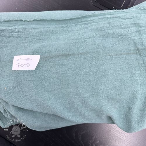 Ľan predpraný STONEWASHED PREMIUM dark mint II.trieda