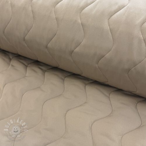 Prešívaná látka ZIG ZAG beige