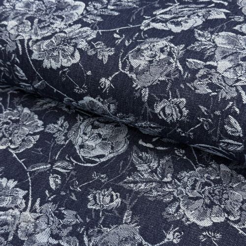 JEANS DENIM JACQUARD Flowie