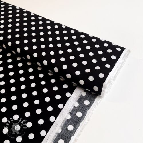 Viskóza RADIANCE Polka dot black