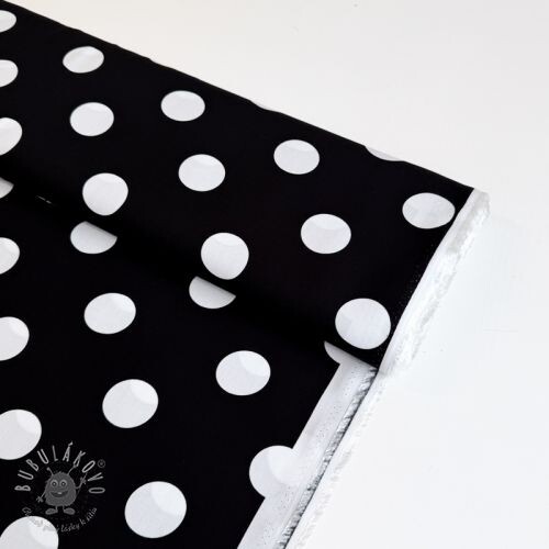 Viskóza RADIANCE Polka BIG dot black