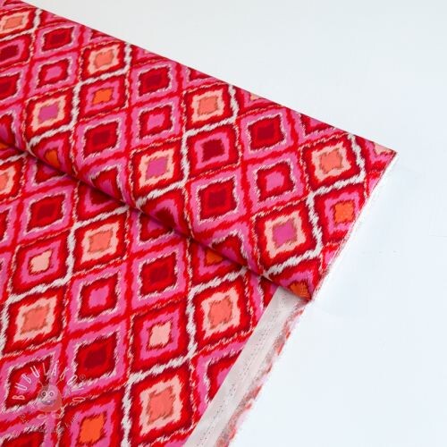 Viskóza RADIANCE Abstract red digital print