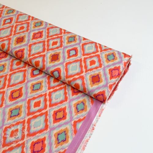 Viskóza RADIANCE Abstract orange digital print