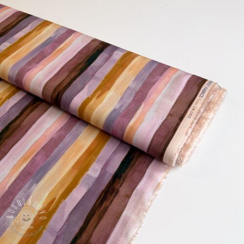 Viskóza RADIANCE Stripes lavender digital print