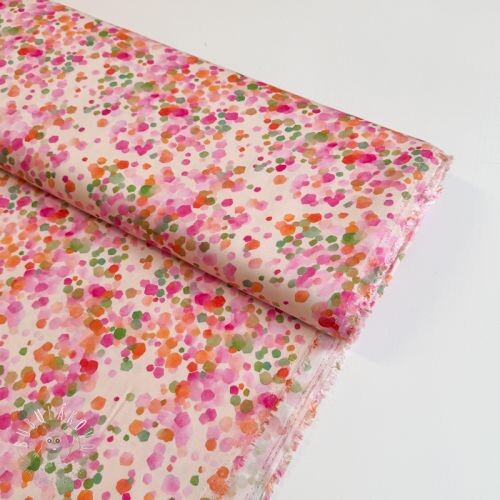 Viskóza SATIN Dots digital print