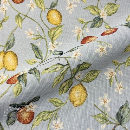 Dekoračná látka GOBELIN premium Citrus Orange Lemon