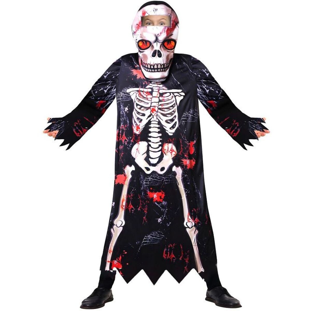 Kostým Kostlivec s maskou chlapčenskou 110-120 cm
