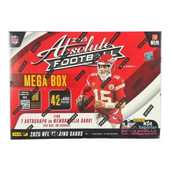 Panini 2025 Panini Absolute Football Hobby Mega Box - karty amerického futbalu NFL