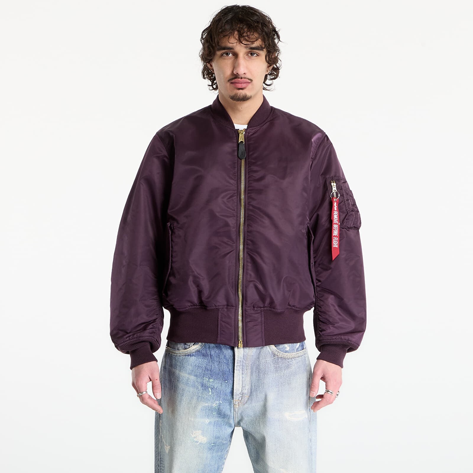 Bunda Alpha Industries MA-1 Heritage Bomber Plum XL