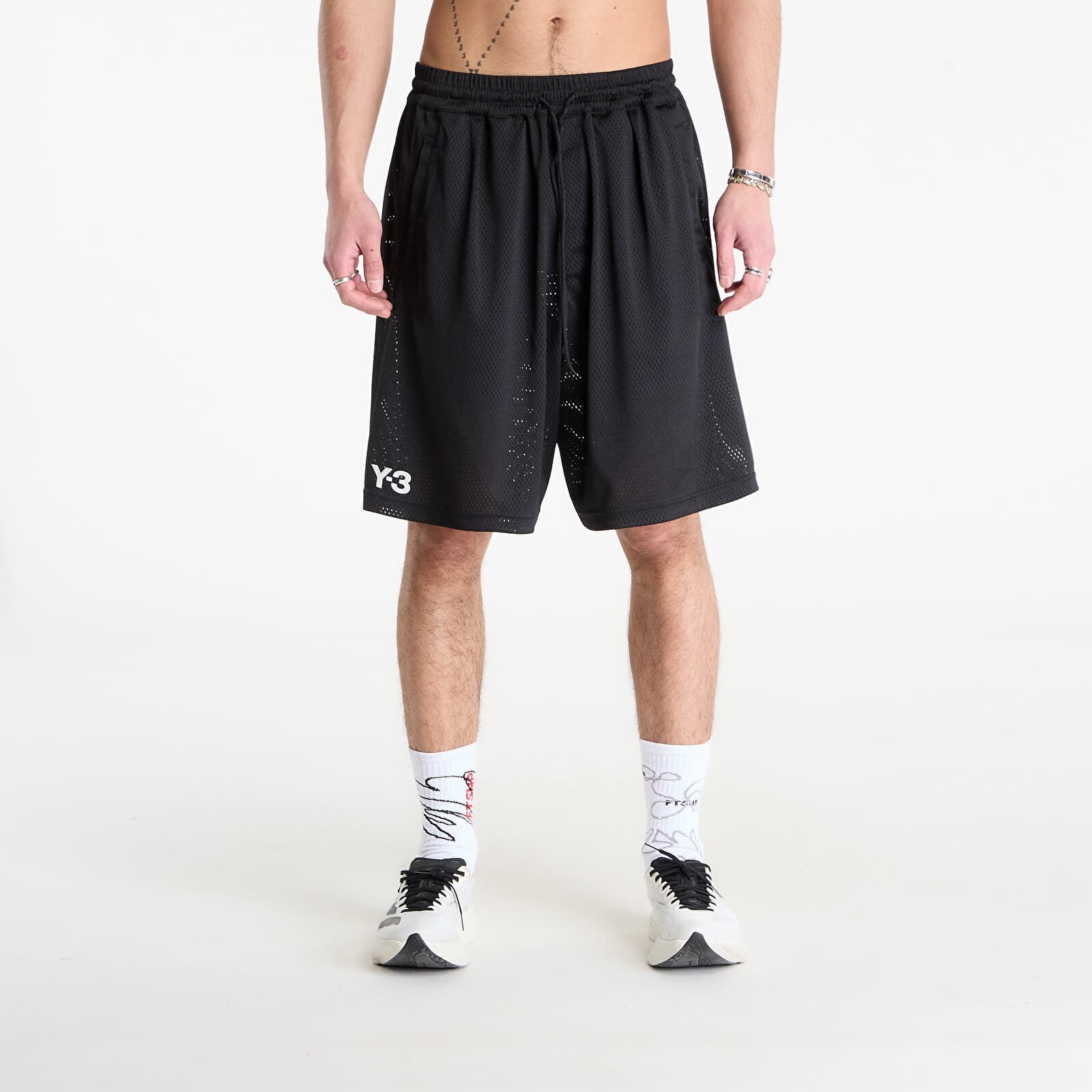 Šortky Y-3 Mesh Shorts Black M