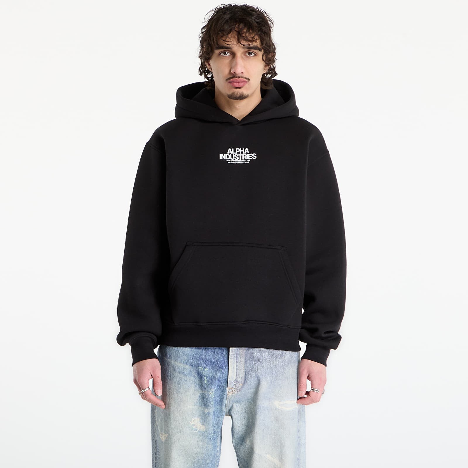 Mikina Alpha Industries Scorpion Cyborg Hoodie Black M