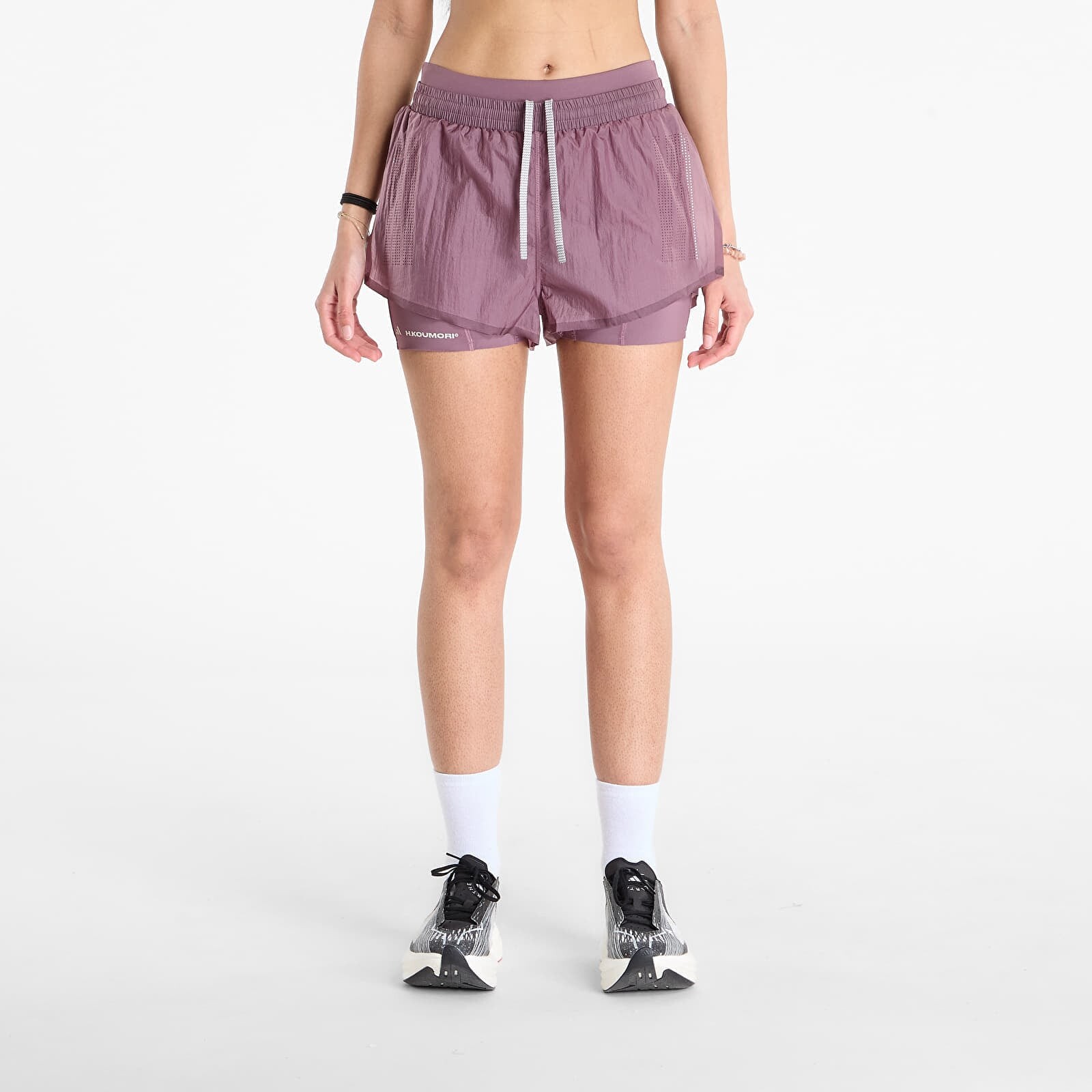 Šortky adidas Adi365 x Hermanos Koumori Running 2-In-1 Shorts Shadow Fig S