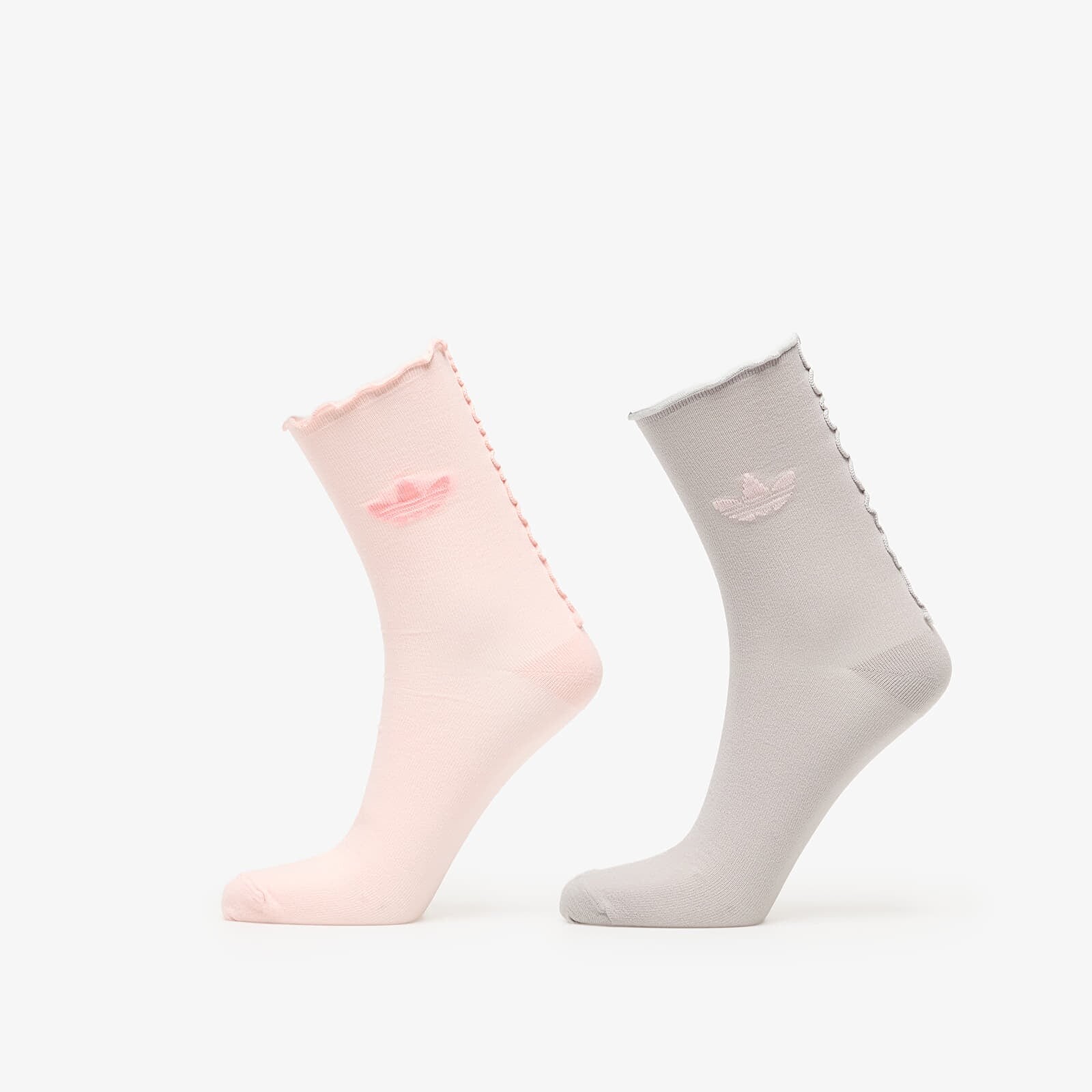 Ponožky adidas Ruffle Sock 2P Sanpin/ Grey Two S
