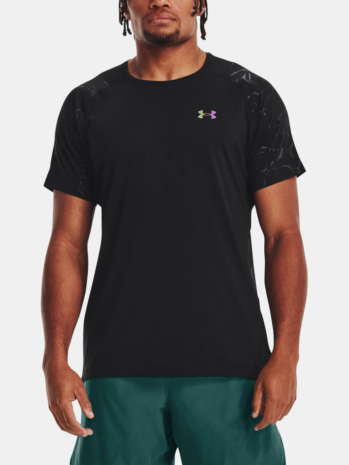 Under Armour T-Shirt UA Rush Emboss SS-BLK - Men
