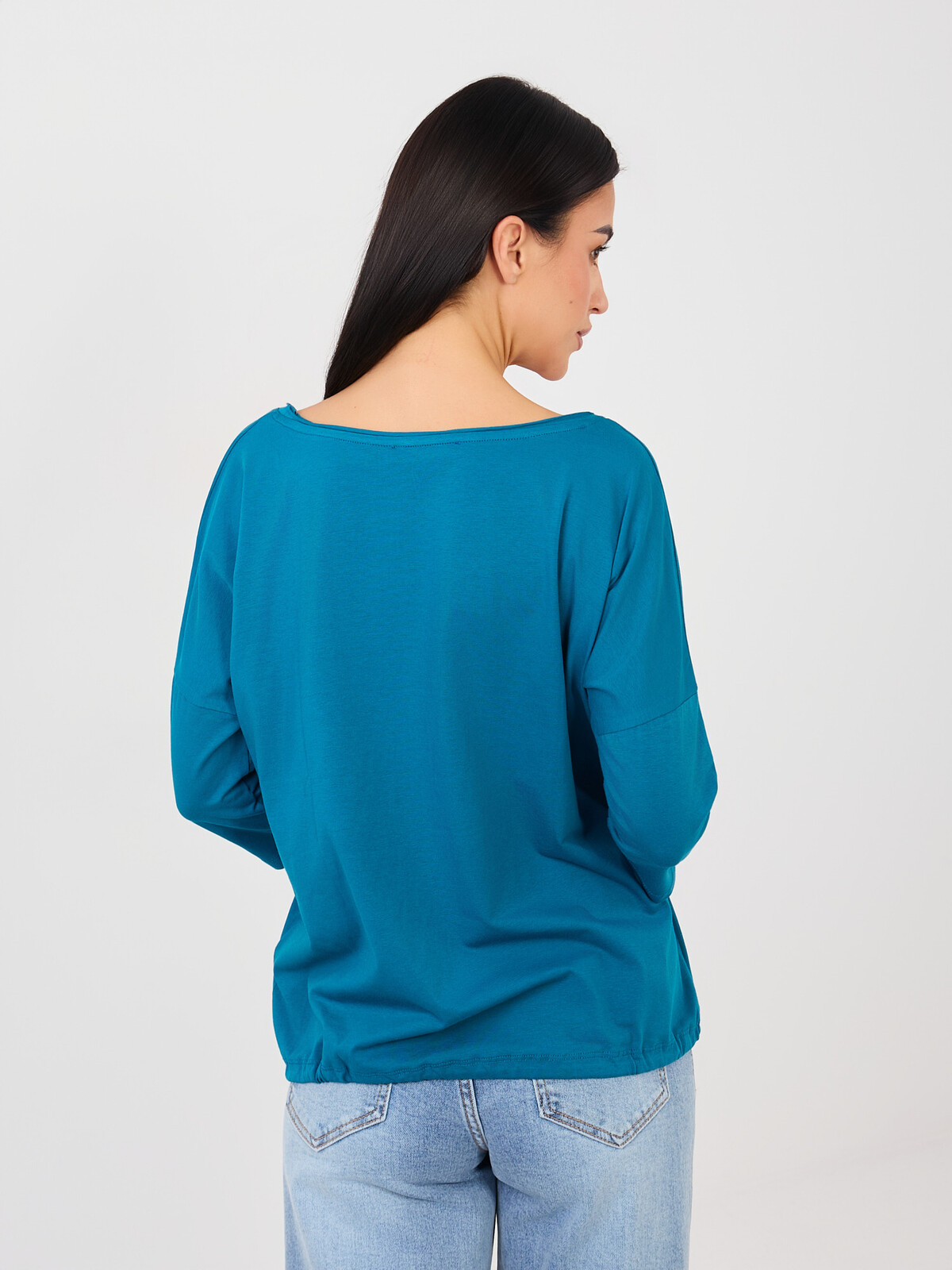 Modrá blúzka s 3/4 rukávmi