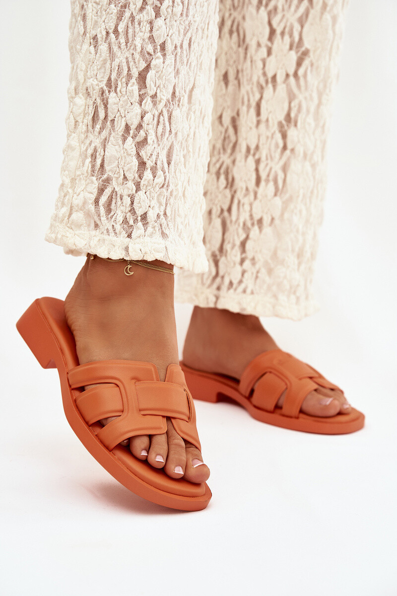 Dámske oranžové šľapky Lorania