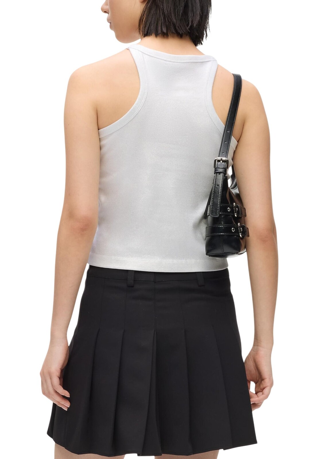 Biely top bez rukávov Karl Lagerfeld