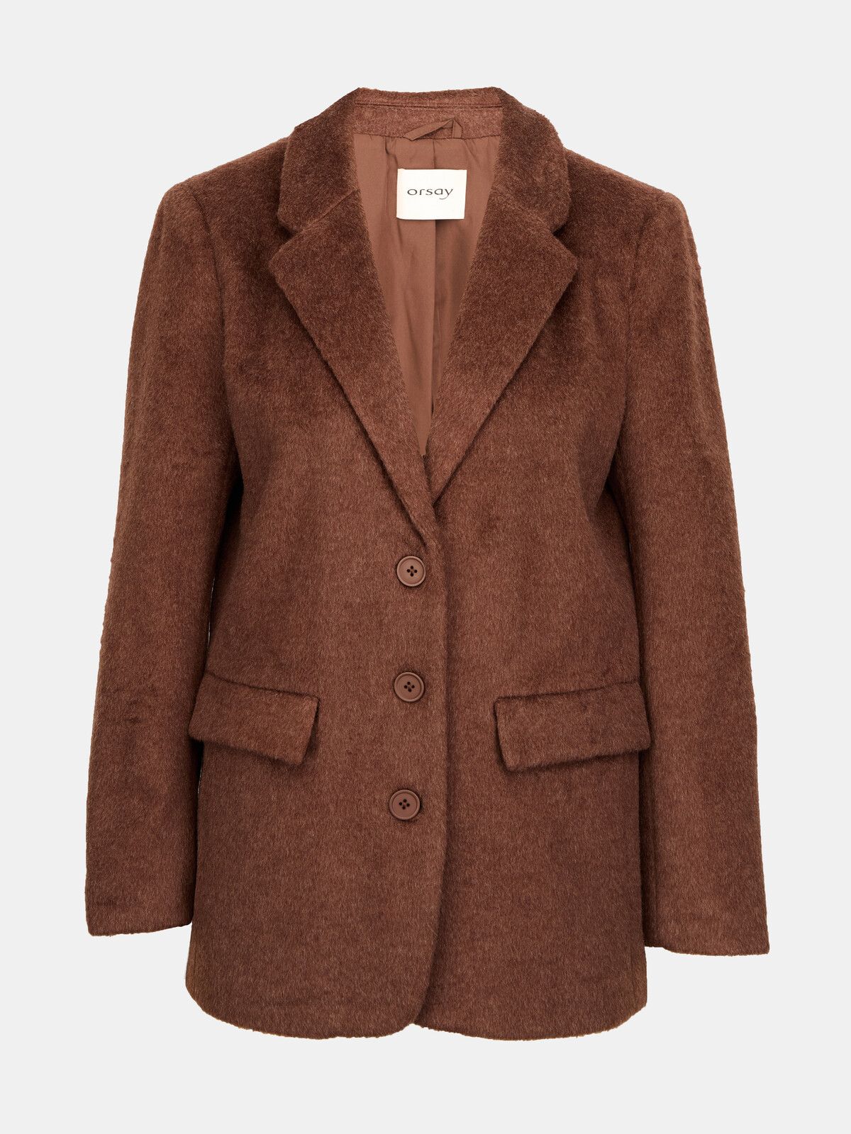 Hnedý dámsky kabát ORSAY