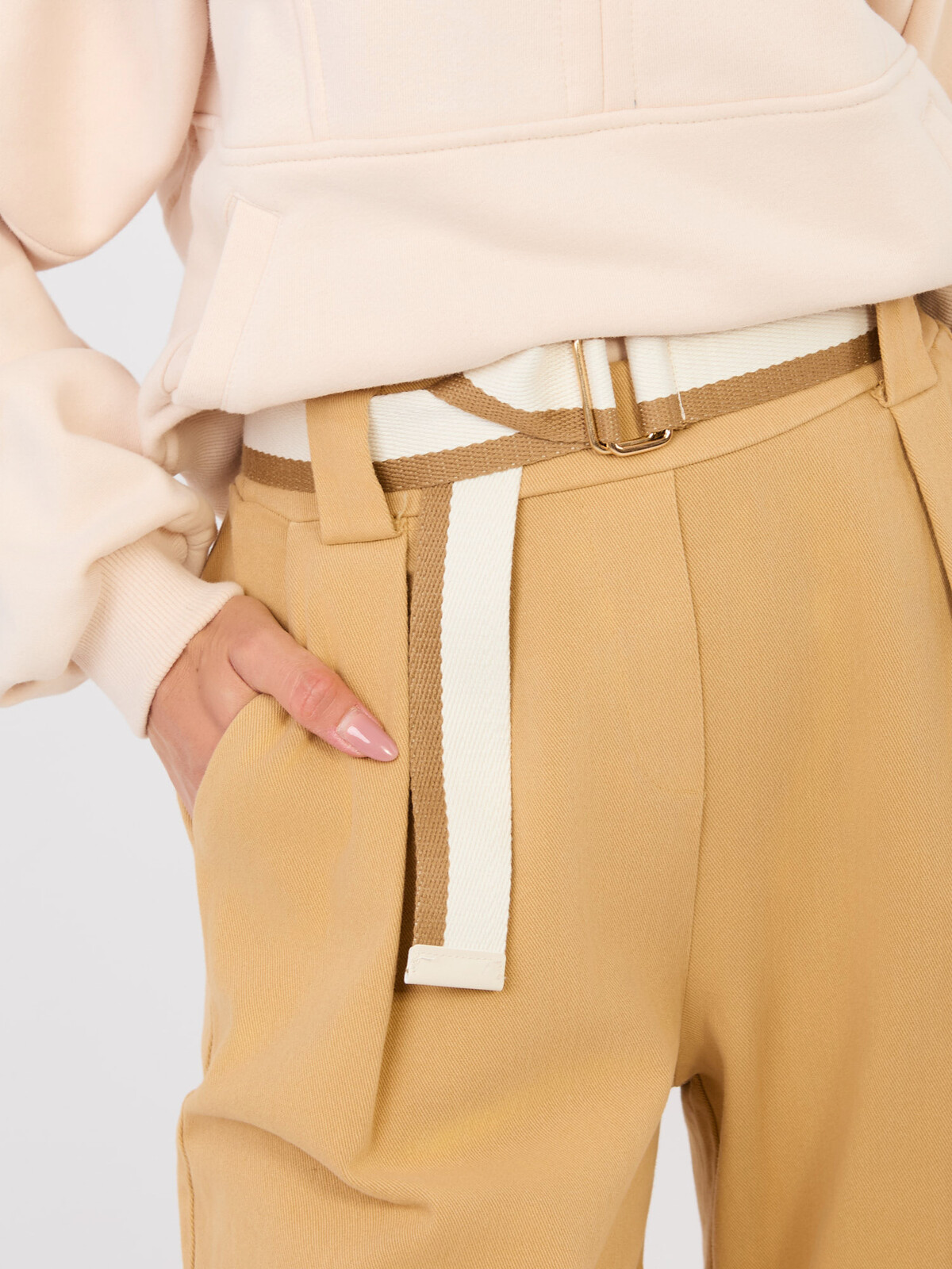 Dámske nohavice camel farby