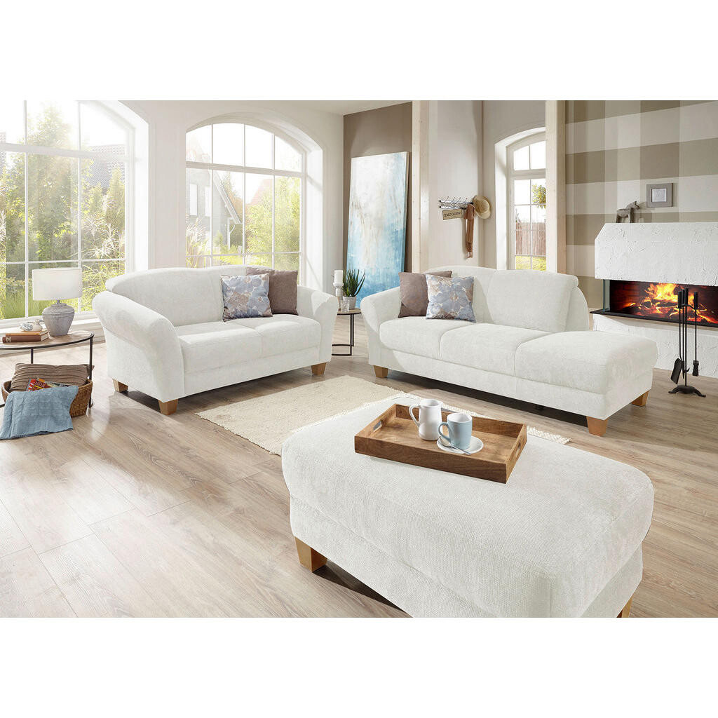 Sit & More LEŇOŠKA, textil, krémová