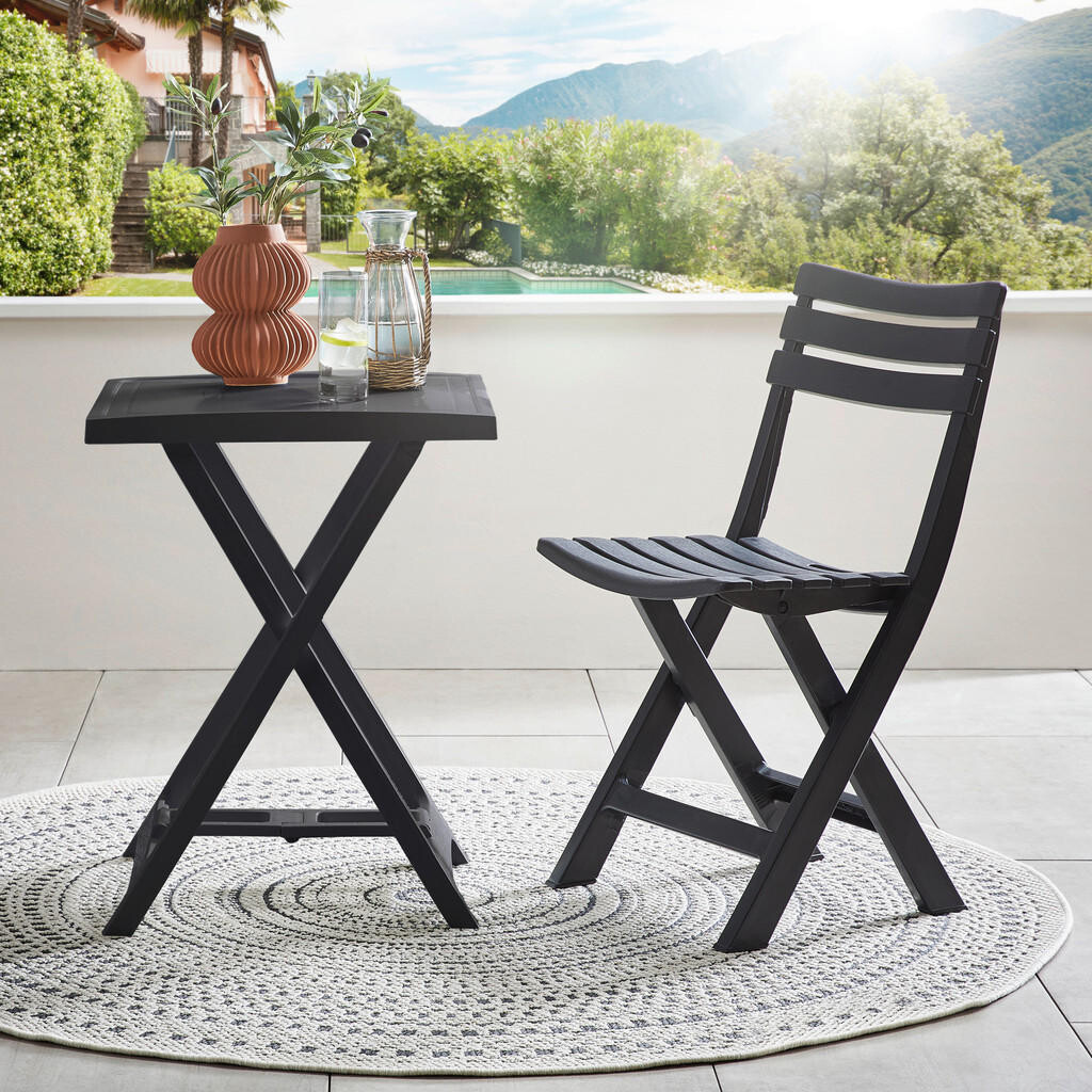 Ambia Garden SKLADACÍ ZÁHRADNÝ STÔL, plast, 50/47/65 cm