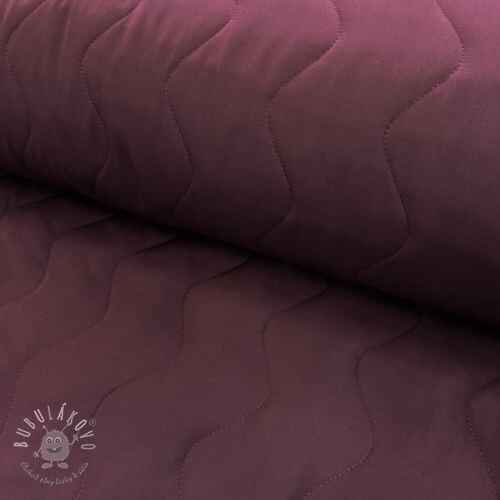 Prešívaná látka ZIG ZAG aubergine