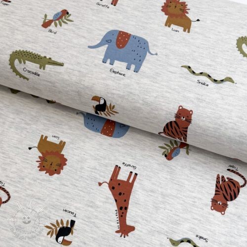 Úplet Safari melange light grey