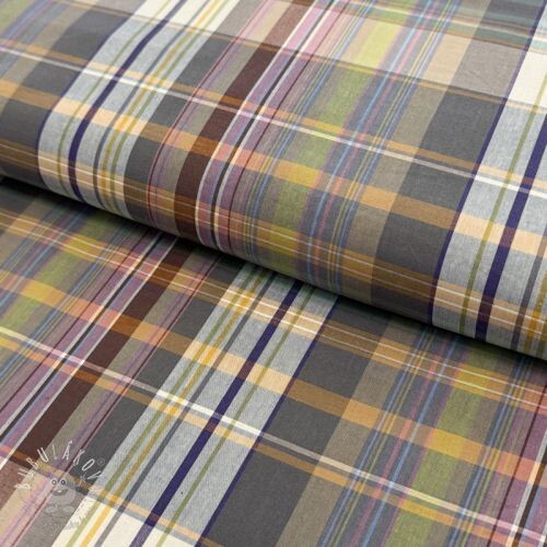 Bavlnená látka YARN DYED Check Nina multi