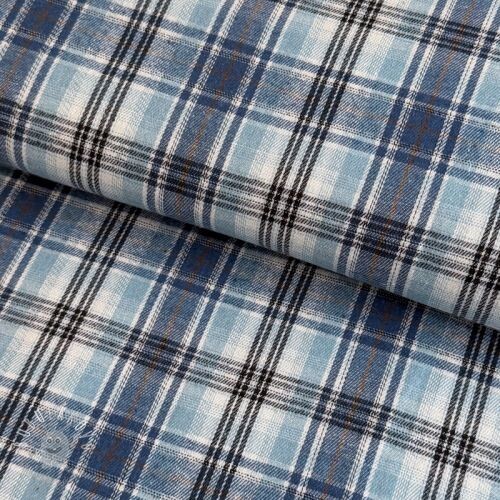 Scottish Check YARN DYED BRUSHED Ria