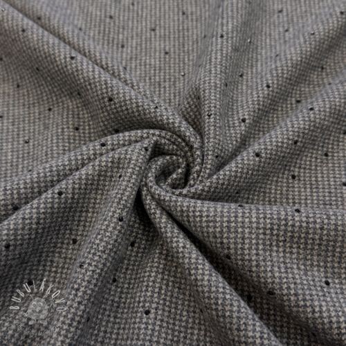 Látka na kostým PIED DE POULE BRUSHED Studs