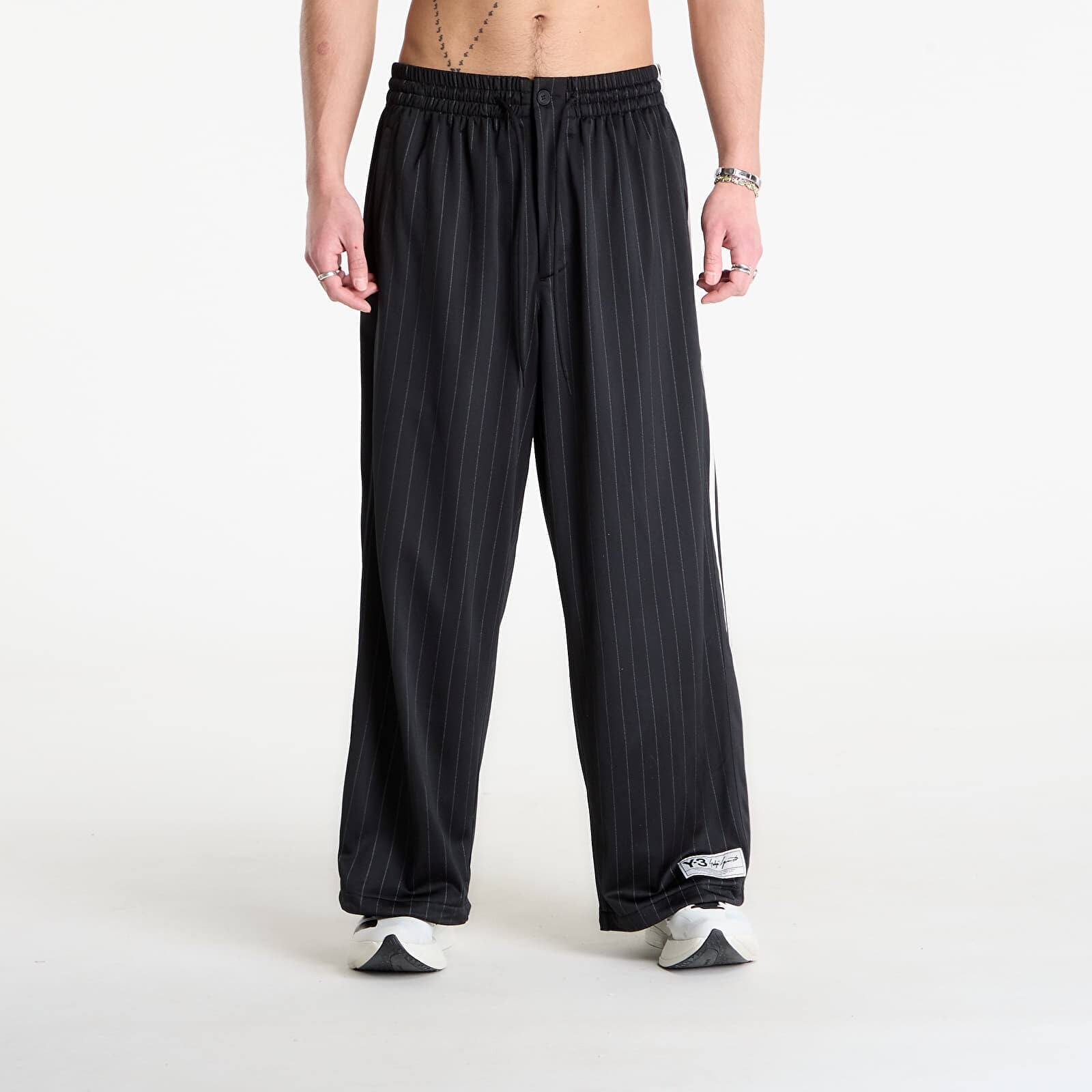 Kalhoty Y-3 Basketball Track Tracksuit Bottoms Black/ Chalk Pearl L