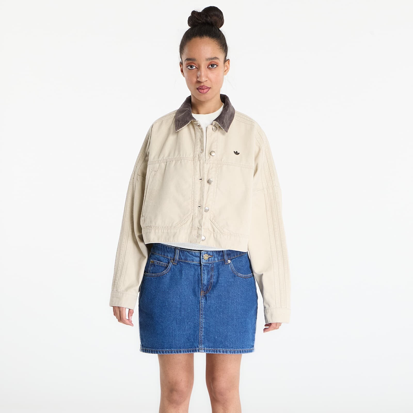 Bunda adidas P Ess Canvas Tracktop Jacket Stone Khaki S