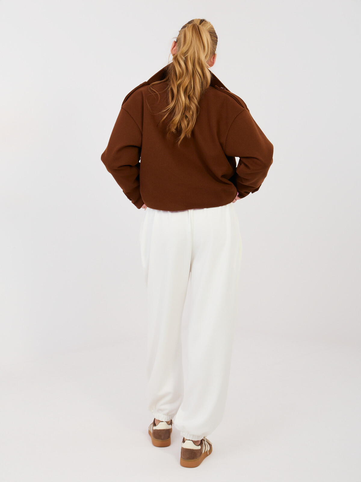 Dámske ecru nohavice