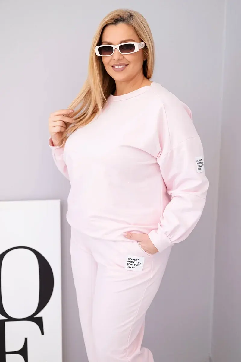 Kesi Plus Size dámska súprava candy pink