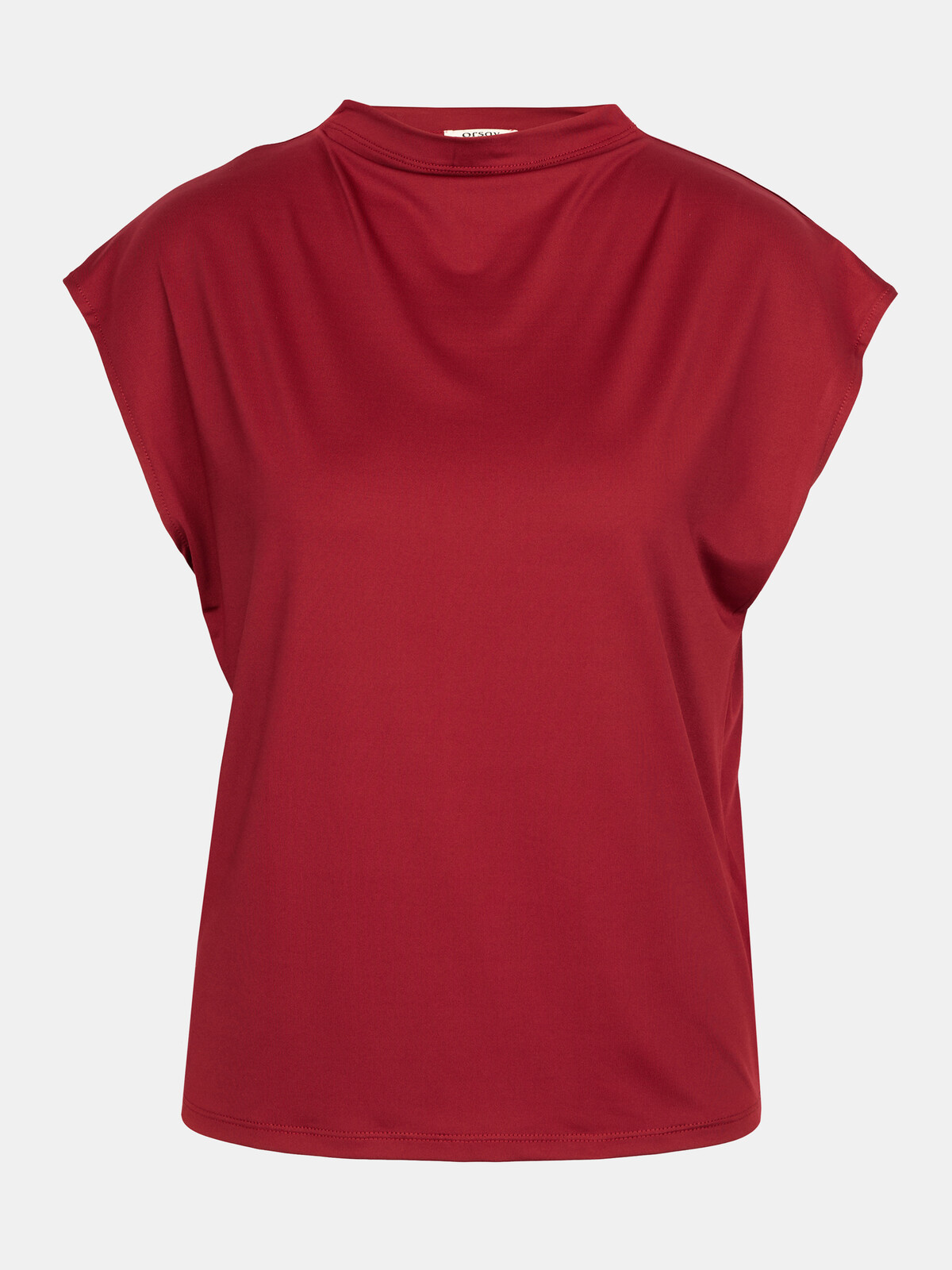 Dámske bordové tričko s krátkym rukávom