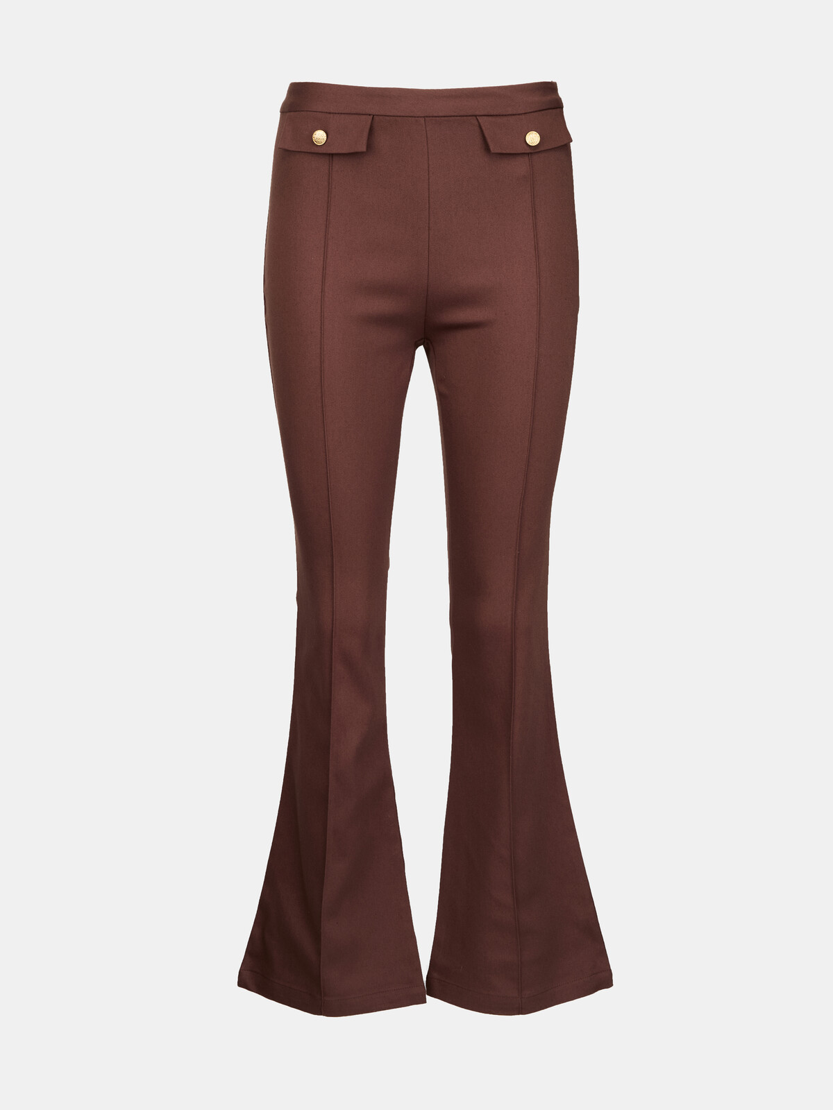 Hnedé dámske zvonové nohavice ORSAY