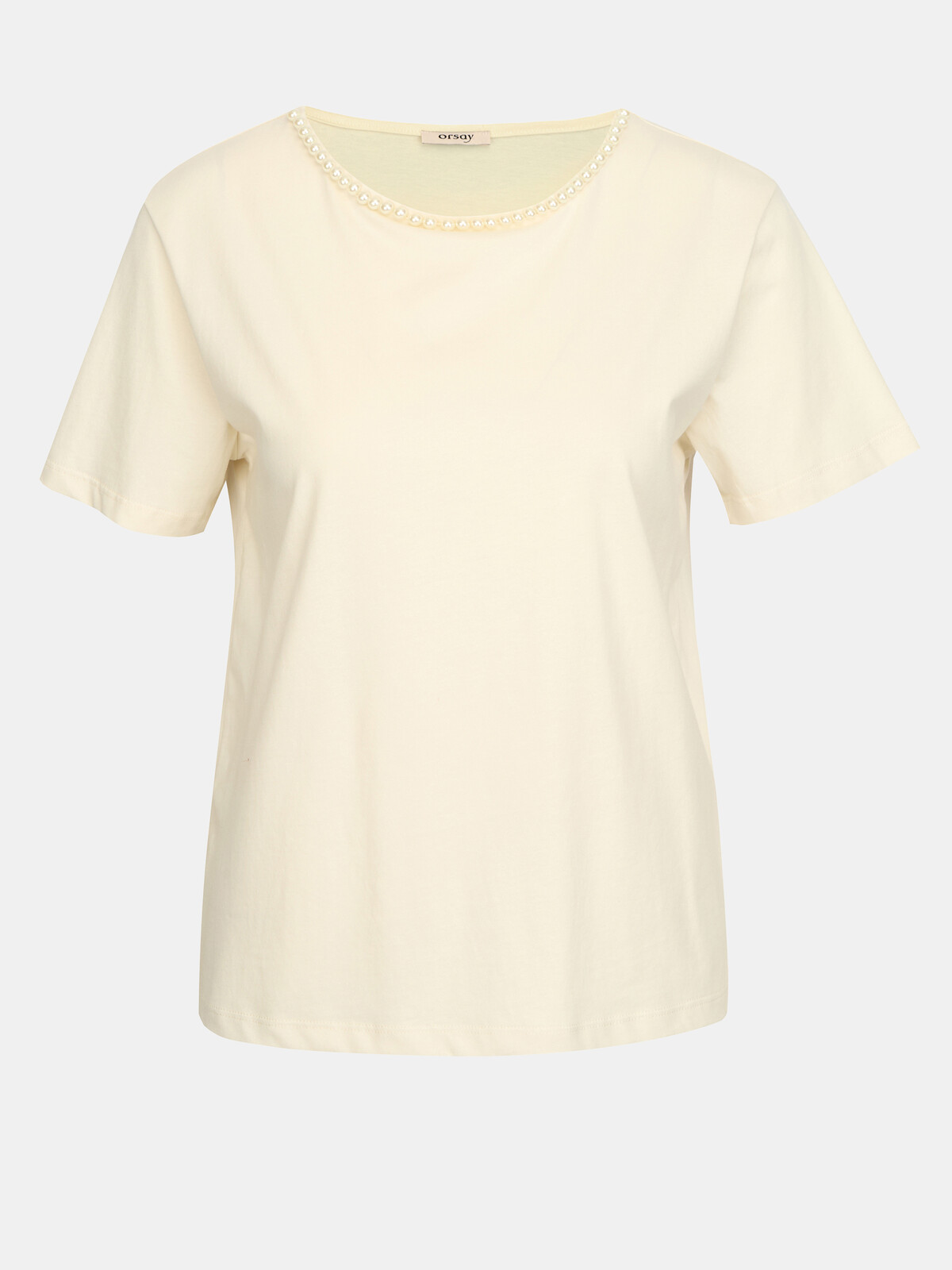Krémové dámske tričko s aplikáciou ORSAY