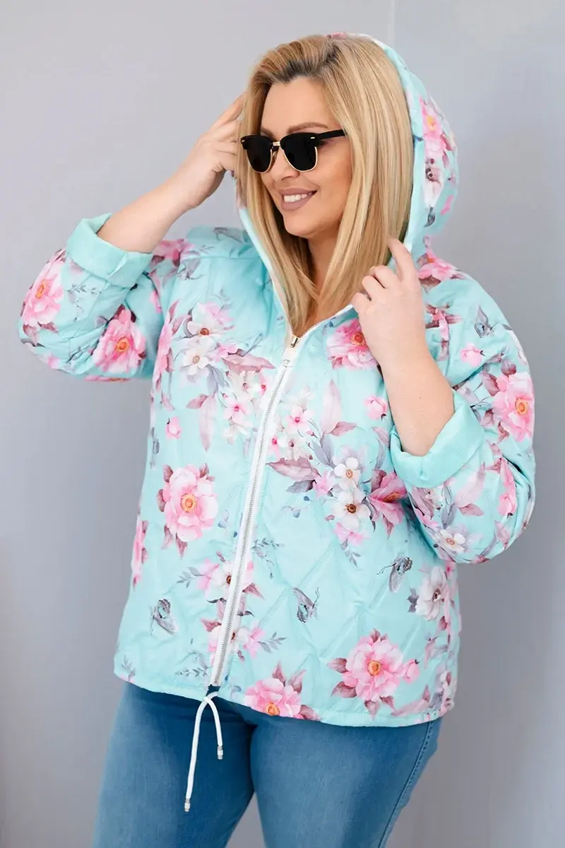 Kesi Włoski dámska jarná prešívaná bunda s kapucňou