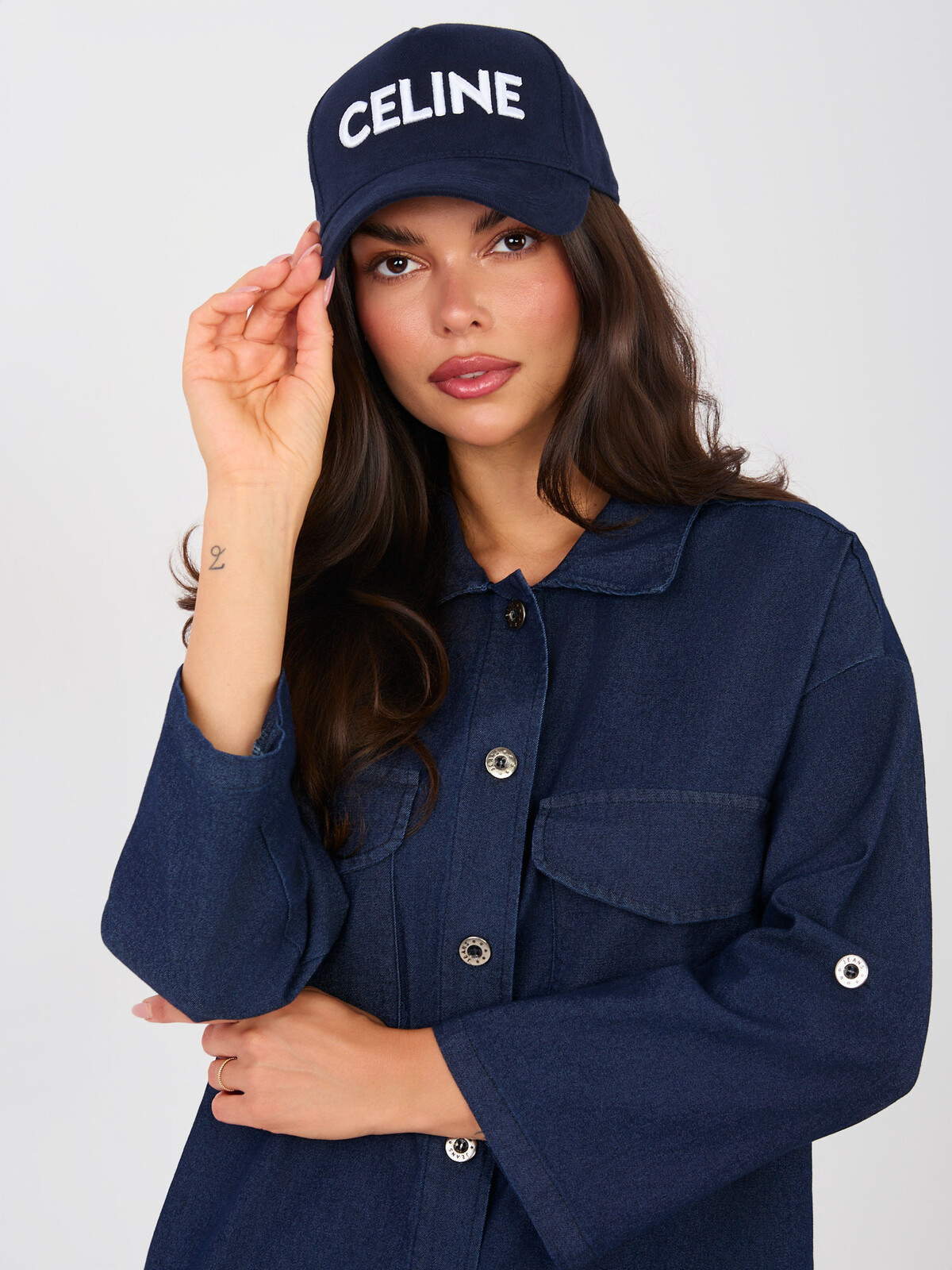 Košeľové šaty v námorníckej modrej