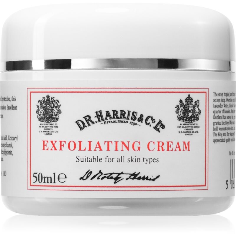 D.R. Harris Exfoliating Cream čistiaci peeling na tvár pre mužov 50 ml