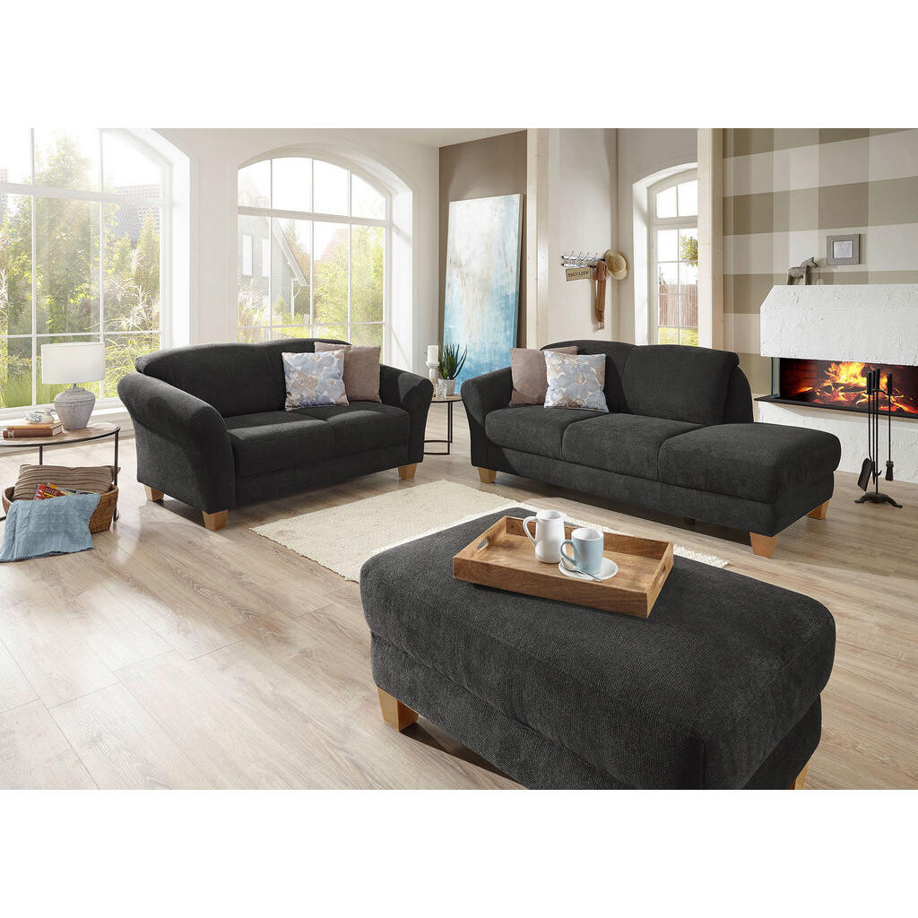 Sit & More LEŇOŠKA, textil, čierna