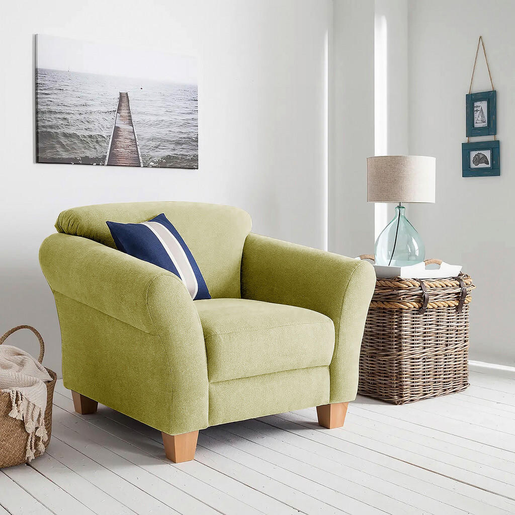 Sit & More KRESLO, textil, zelená