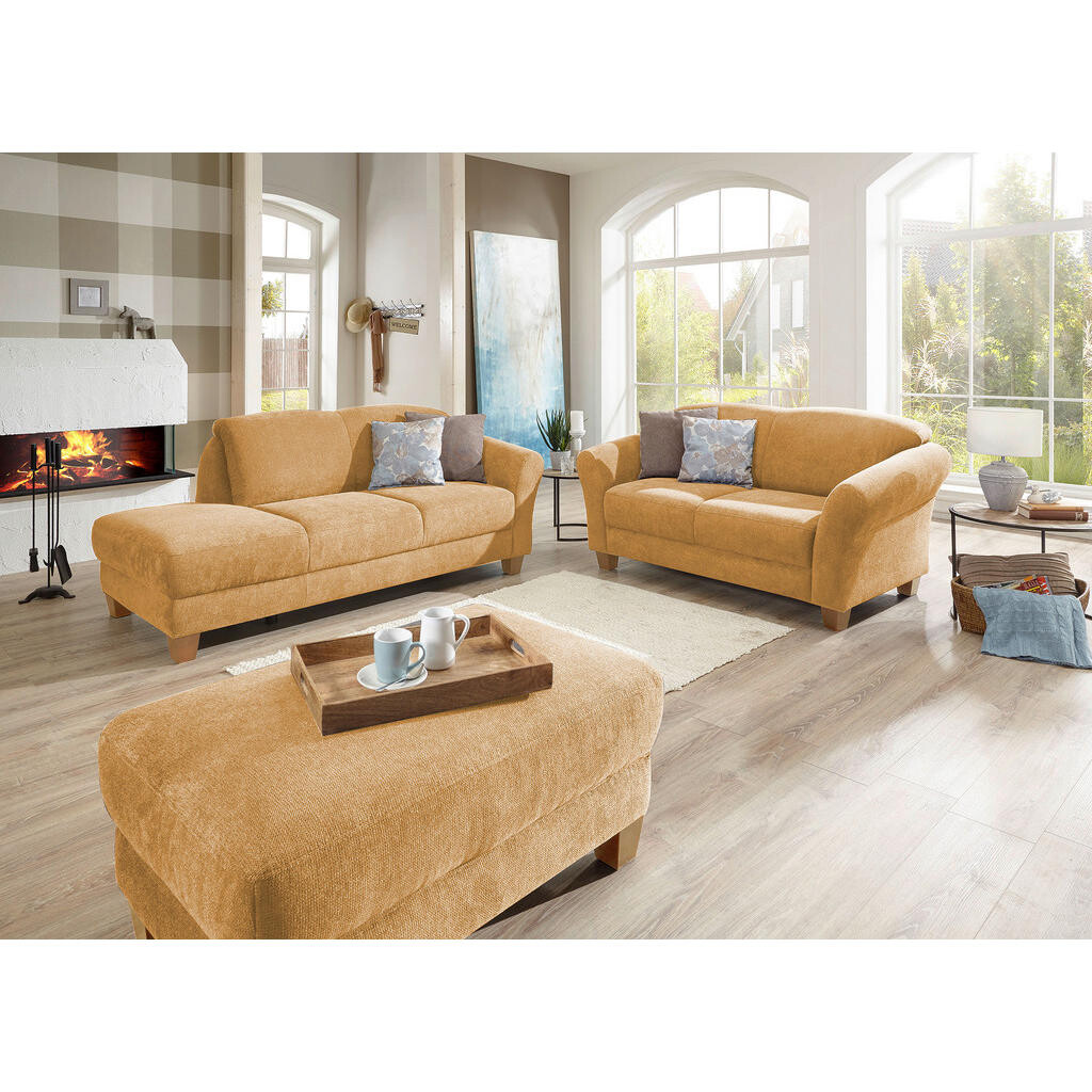 Sit & More DVOJMIESTNA POHOVKA, textil, horčicovožltá