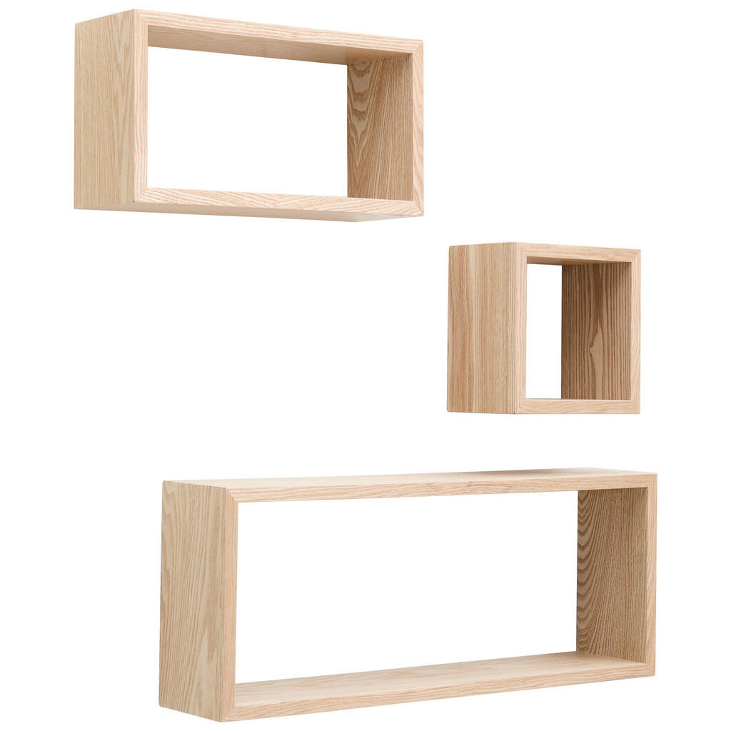 Carryhome SADA NÁSTENNÝCH REGÁLOV, farba duba